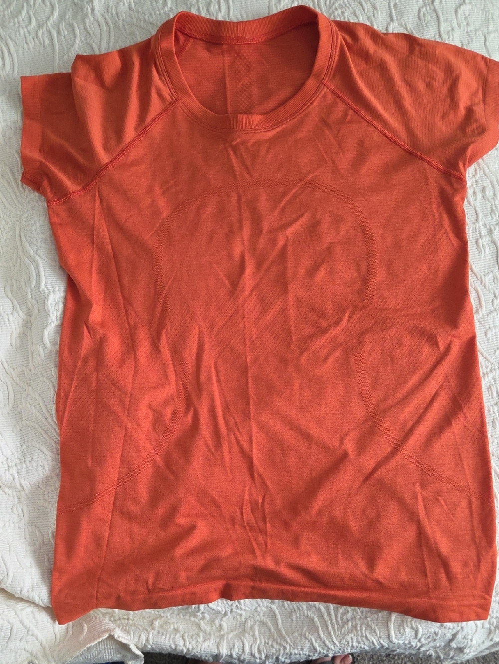 Lululemon Burnt Orange Lightweight Short Sleeve Tee